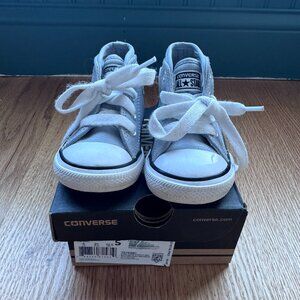 Converse High Top in Wolf Grey Infant Size 5